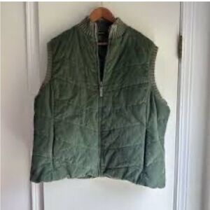 Eddie Bauer Olive Quilted Vest